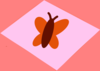 Orange Butterfly Pink And Pinkish Orange Background Magenta Image